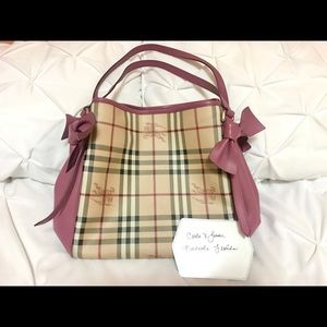Authentic Burberry Haymarket Canterbury Tote